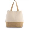 Sac de shopping toile de coton et jute